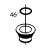 O-ring seal Ø44,58xØ39,34x2,62 Fagor FI-100