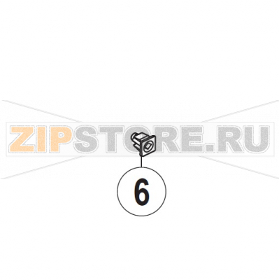 Clip nut Hobart UXT-10A                                                                                   Clip nut Hobart UXT-10AЗапчасть на сборочном чертеже под номером: 6Название запчасти на немецком языке языке: Clip nut Hobart UXT-10A
