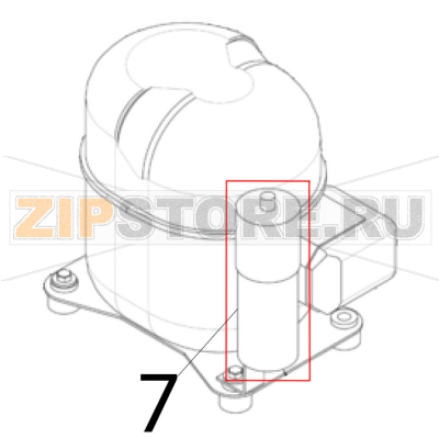 Start. cap. Scotsman B 7040 Start. cap. Scotsman B 7040Запчасть на деталировке под номером: 7