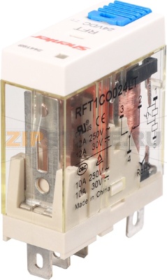 Реле промежуточное 12 A, 12 В/DC, 1CO Shenler RFT1CO012LT 
