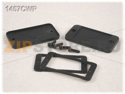 Пластина торцевая 12x59x31 мм, материал: алюминий, черная, 10 шт Hammond 1457CWPF-10 