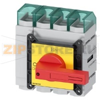 SENTRON, Molded case switch 3LD5 UL, Emergency switching-off, 4-pole, certified according to UL489 UL60947-4-1 and IEC60947-3, UL: 150A, SCCR 50kA at 480VAC, Operating power at 480VAC 3-phase: 100hp, IEC: 160A, Operating power at AC-23A at 400V: 75kW, fro