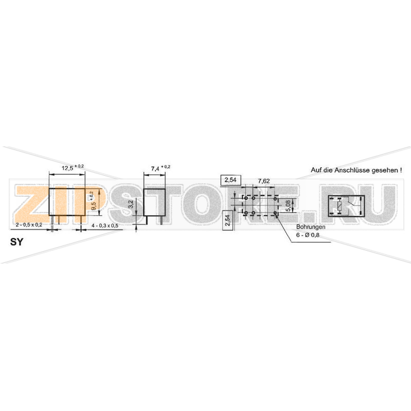 Реле электромагнитное 24 В/DC, 1 А, 1 шт Takamisawa SY-24W-K 
