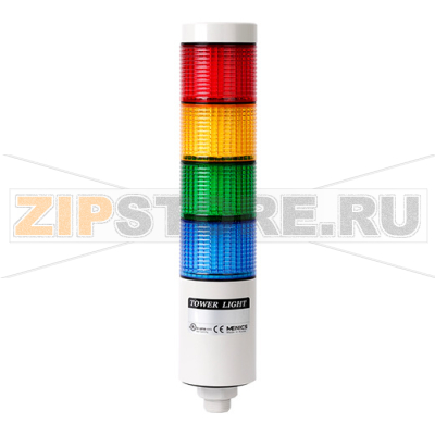 Колонна сигнальная, светодиодная, модульная, Ø: 56 мм Autonics PTE-SCF-4FF-RYGB 