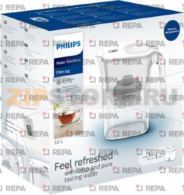 WATER FILTER PITCH. W/TIMER 3L PHILIPS 