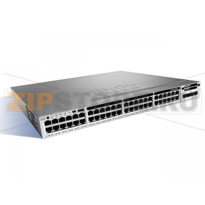 Коммутатор 48xGE (PoE+), IP Services Cisco WS-C3850-48F-E 