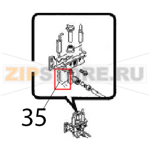 Cable &quot;HF&quot; 1200 mm Angelo Po FC241G Cable "HF" 1200 mm Angelo Po FC241GЗапчасть на деталировке под номером: 35