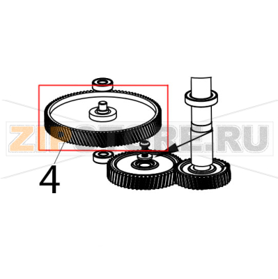 Gear compound KitchenAid 5KVJ0111ECA Gear compound KitchenAid 5KVJ0111ECAЗапчасть на деталировке под номером: 4