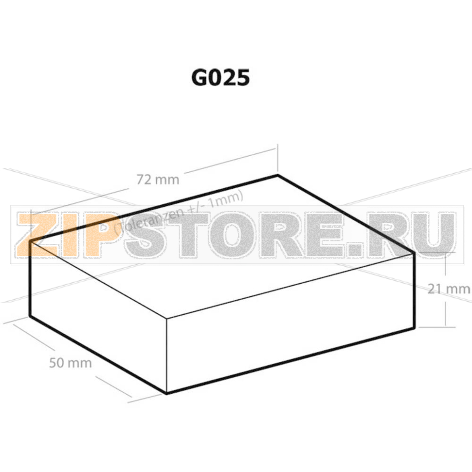 Корпус 72x50x21 мм, пластиковый, черный, 1 шт Kemo G025 