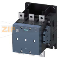 ВАКУУМНЫЙ КОНТАКТОР, 132КВТ/400V/AC-3, БЕЗ КАТУШКИ БЛОК-КОНТАКТЫ 2НО+2НЗ 3-Х ПОЛЮСНЫЙ, ТИПОРАЗМЕР S10 ШИННОЕ ПРИСОЕДИНЕНИЕ Siemens 3RT1265-6LA06