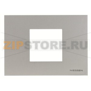 Рамка на 2 модуля, серебристая ABB 2CLA247200N1301 