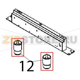 Piede inox comp. NSF 100-130 Angelo Po BX61E Piede inox comp. NSF 100-130 Angelo Po BX61EЗапчасть на деталировке под номером: 12
