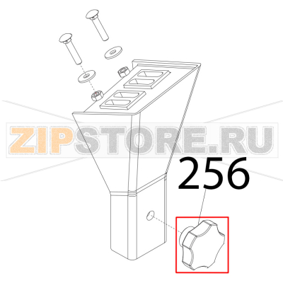 Pom. tir. paral. M8, 5 lobi Sirman Mirra 250 C Pom. tir. paral. M8, 5 lobi Sirman Mirra 250 CЗапчасть на деталировке под номером: 256
