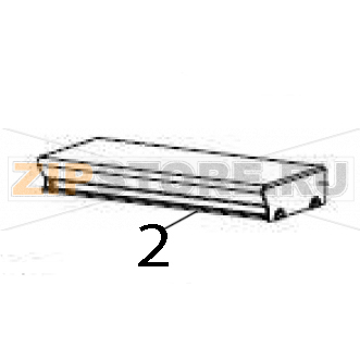 Media support Zebra ZT600 Media support Zebra ZT600Запчасть на деталировке под номером: 2