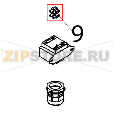 Terminal Angelo Po FX61E1 Terminal Angelo Po FX61E1Запчасть на деталировке под номером: 9