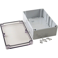 Корпус 240x160x90 мм, материал: поликарбонат, серый, 1 шт Hammond 1554VA2GYCL