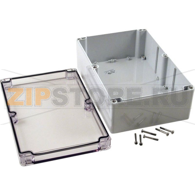 Корпус 240x160x90 мм, материал: поликарбонат, серый, 1 шт Hammond 1554VA2GYCL 