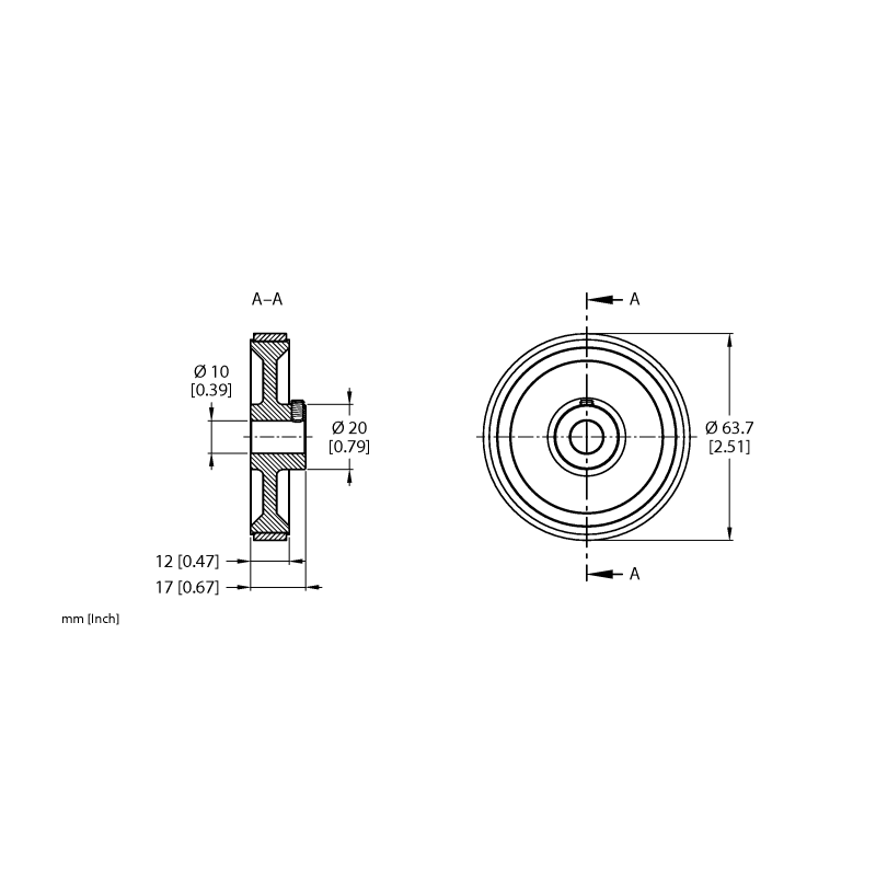 Колесо измерительное Turck RA-MW-200-12-PS1-10 