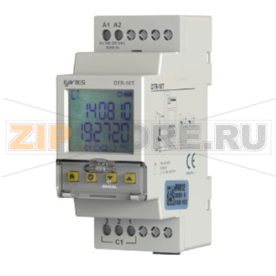 Реле времени астрономическое 190-260 В/AC, 50/60 Гц, 16 А Entes DTR-10t 
