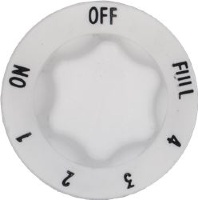 KNOB WHITE ø 44,5mm ON-1-2-3-4-FULL