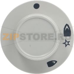 KNOB STAR TYPE WHITE ø 48 mm 