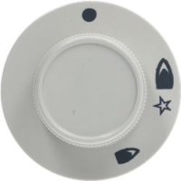 KNOB STAR TYPE WHITE ø 48 mm