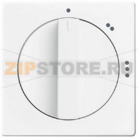 Накладка с поворотной ручкой для переключателя, альпийский белый ABB 975.55