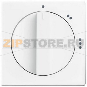 Накладка с поворотной ручкой для переключателя, альпийский белый ABB 975.55 