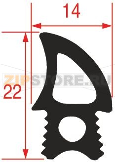 УПЛОТНИТЕЛЬ ДВЕРИ 2500 ММ 