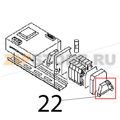 Terminal clamp Angelo Po 04WFR3ED Terminal clamp Angelo Po 04WFR3EDЗапчасть на деталировке под номером: 22