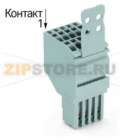 2-проводная розетка; Пластина разгрузки натяжения; 1,5; 7-пол.; 1,50 mm; серые Wago 2020-207/134-000