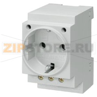 Розетка Schuko 16 A 3-полюсная Siemens 5TE6800