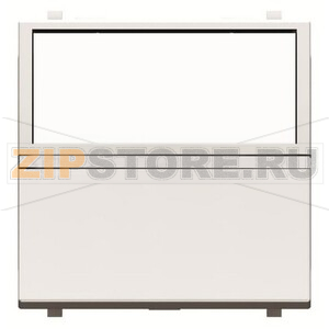 Механизм одноклавишной кнопки, двухмодульный, альпийский белый ABB 2265.60 