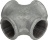 CROSS FITTING OF CAST IRON ø 1F