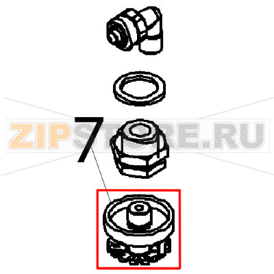 Erogatore fisso Angelo Po FX101G2 Erogatore fisso Angelo Po FX101G2Запчасть на деталировке под номером: 7