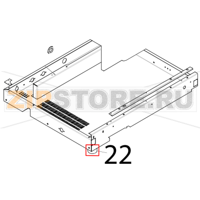 Piedino H=36 Tecnoeka KF 1010 A UD Piedino H=36 Tecnoeka KF 1010 A UDЗапчасть на деталировке под номером: 22
