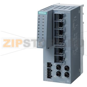 SCALANCE XC106-2, Unmanaged IE switch, 6x 10/100 Mbit/s RJ45 ports, 2x 100 Mbit/s Multimode BFOC, LED diagnostics, error-signaling contact with set button, redundant Power supply Manual available as a download Siemens 6GK5106-2BB00-2AC2 