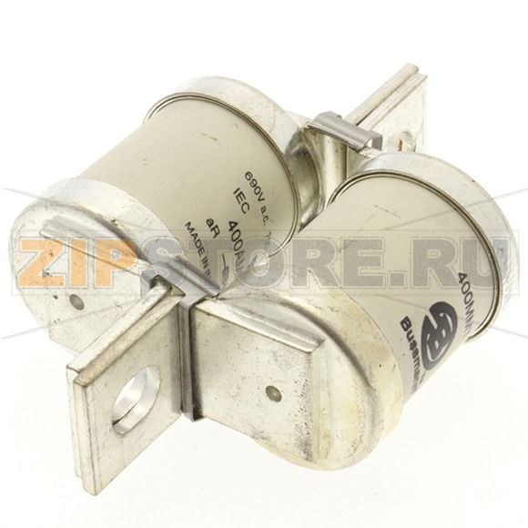 Предохранитель, 400 A, AC 690 В, DC 350 В, 200 кА, BS88, 83x113 мм, aR, BS Eaton 400A 690V AC TYP 