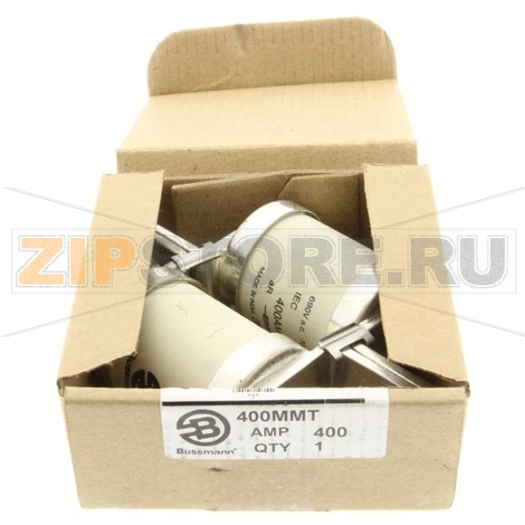 Предохранитель, 400 A, AC 690 В, DC 350 В, 200 кА, BS88, 83x113 мм, aR, BS Eaton 400A 690V AC TYP 