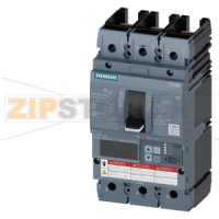 Автоматический выключатель 3VA6 UL frame 250 breaking capacity class L 150kA @ 480V 3-pole, line protection ETU850, LSI, In=250A overload protection ir=100A ...250A short circuit protection Isd=0,6..10x In, iI=1,5..10x In neutral protection optional with