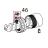 Raccordo rap. gomito maschio GIR.ø6 G1/8 Fimar PF40E