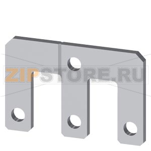 ПЕРЕМЫЧКА ПАРАЛЛЕЛЬНОГО ВКЛЮЧЕНИЯ 3-Х ПОЛЮСНЫЙ, БЕЗ ВВОДНОЙ КЛЕММЫ ДЛЯ КОНТАКТОРОВ ТИПОРАЗМЕР S6, 3RT1.5 Siemens 3RT1956-4BA31 