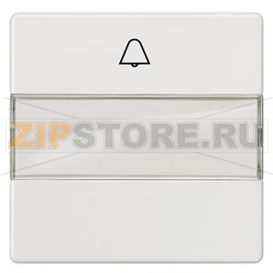 DELTA I-SYSTEM ТИТАНОВО-БЕЛЫЙ ВЫКЛЮЧАТЕЛЬ 1 КЛАВИША С СИМВОЛОМ &quot;ЗВОНОК&quot; И ПОЛЕМ ДЛЯ НАДПИСИ 55X55MM Siemens 5TG6215 