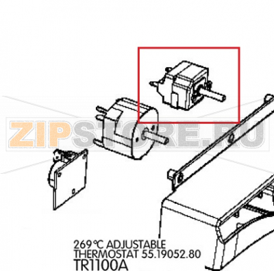 269°C Adjustable thermostat 55.19052.80 Unox XFT 133 269°C Adjustable thermostat 55.19052.80 Unox XFT 133Запчасть на деталировке под номером: 112Название запчасти на английском языке: 269°C Adjustable thermostat 55.19052.80 Unox XFT 133