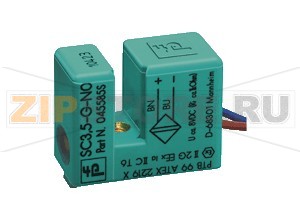 Индуктивный датчик Inductive slot sensor SC3,5-G-N0 Pepperl+Fuchs General specificationsSwitching functionNormally closed (NC)Output typeNAMURSlot width3.5 mmDepth of immersion (lateral)5 ... 7 mm , typ. 6 mmOutput type2-wireNominal ratingsNominal voltage8.2 V (Ri approx. 1 k&Omega)Operating voltage5 ... 25 VSwitching frequency0 ... 3000 HzHysteresis0.41 ... 0.6  mmSuitable for 2:1 technologyyes , Reverse polarity protection diode not requiredCurrent consumptionMeasuring plate not detected&ge 3 mAMeasuring plate detected&le 1 mASwitching state indicatorLED, yellowFunctional safety related parametersMTTFd5880 aMission Time (TM)20 aDiagnostic Coverage (DC)0 %Compliance with standards and directivesStandard conformityNAMUREN 60947-5-6:2000 IEC 60947-5-6:1999Electromagnetic compatibilityNE 21:2007Approvals and certificatesUL approvalcULus Listed, General PurposeCSA approvalcCSAus Listed, General PurposeCCC approvalCCC approval / marking not required for products rated &le36 VAmbient conditionsAmbient temperature-25 ... 100 °C (-13 ... 212 °F)Mechanical specificationsConnection typeflexible leads PVC , 135 mmCore cross-section0.14 mm2Housing materialPBTDegree of protectionIP67Equipment protection level Da Highest permissible ambient temperatureDetails of the correlation between the type of circuit connected, the maximum permissible ambient temperature, the surface temperature, and the effective internal reactance values can be found on the EU-type-examination certificate. The maximum permissible ambient temperature of the data sheet must be noted, in addition, the lower of the two values must be maintained.General informationUse in the hazardous areasee instruction manualsCategory1G 2G 3G 1D