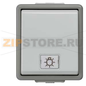 DELTA FLACHE ВЫКЛЮЧАТЕЛЬ 10А 250В НАВЕСНОГО МОНТАЖА IP44 С ЗАЩИТОЙ ОТ БРЫЗГ  С КОНТРОЛЬНОЙ ЛАМПОЙ 1 КЛАВИША (В КОМПЛ. 2 ОКНА ПРОЗРАЧНОЕ И С СИМВОЛОМ) Siemens 5TA4711 