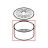 Contenitore resina sistema intafil Saeco Royal Classic
