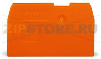 End and intermediate plate; 1 mm thick; gray Wago 870-933