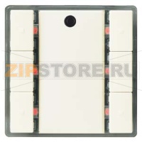 Клавиша, тройная, светодиод состояния, с контроллером сцен, с ИК-приёмником, титаново-белый Siemens 5WG1223-2DB15