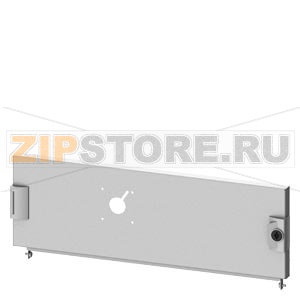 SIVACON S4, Compartment door, for Compact circuit breaker 3VA with door-coupling rotary operating mechanism, 3VA12 (250A), horizontal, Fixed mounting, Number of switches: 1, IP40, H: 200 mm, W: 600 mm, Double bit Siemens 8PQ2020-6BA43 